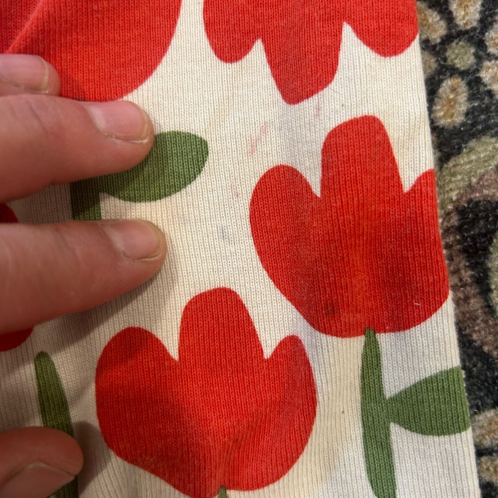 Hanna Andersson Tulip Print PJ 3-6 Mo - Picture 4 of 6